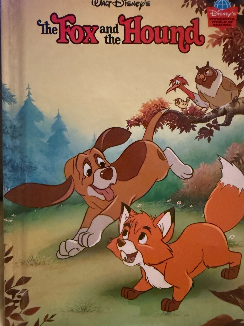 Disney Orange Fox and Hound -Wonderful World of Reading-1995